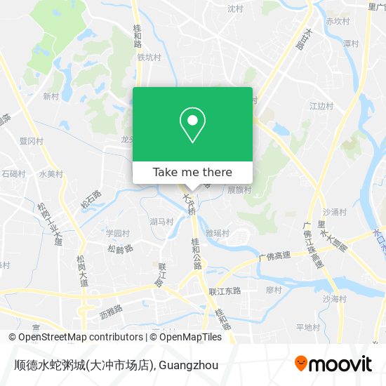 顺德水蛇粥城(大冲市场店) map