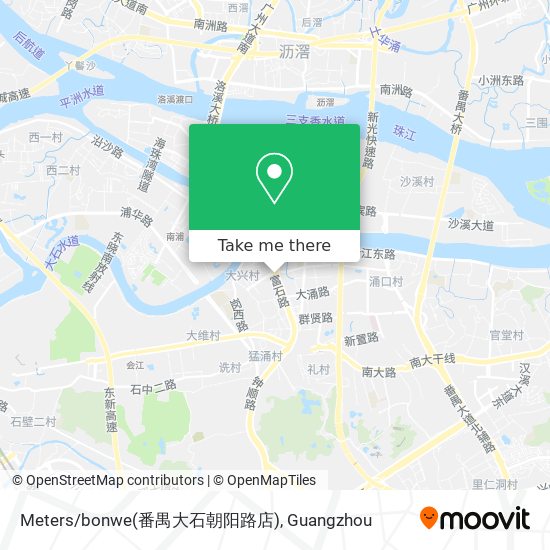 Meters/bonwe(番禺大石朝阳路店) map