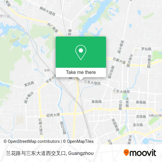 兰花路与三东大道西交叉口 map