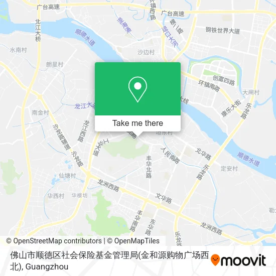佛山市顺德区社会保险基金管理局(金和源购物广场西北) map