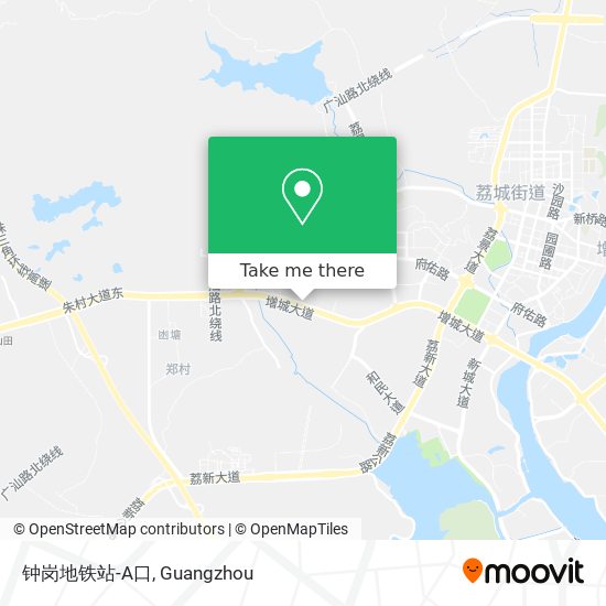 钟岗地铁站-A口 map