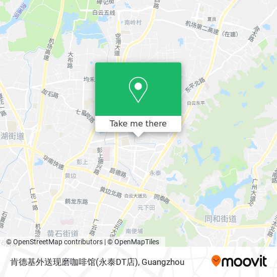 肯德基外送现磨咖啡馆(永泰DT店) map
