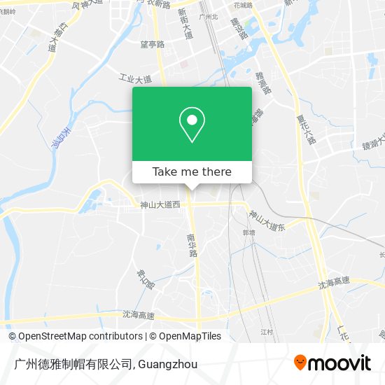 广州德雅制帽有限公司 map