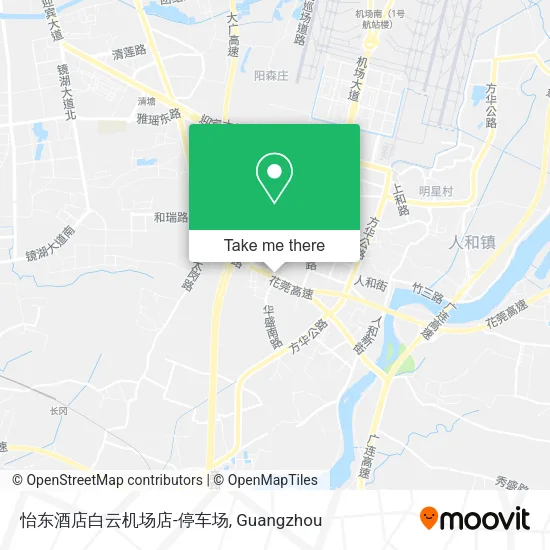 怡东酒店白云机场店-停车场 map