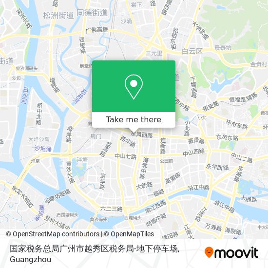 国家税务总局广州市越秀区税务局-地下停车场 map