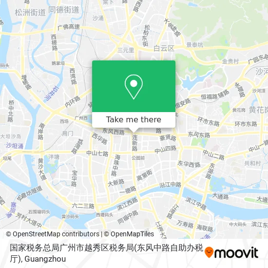 国家税务总局广州市越秀区税务局(东风中路自助办税厅) map