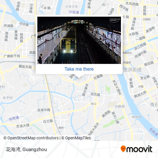 花海湾 map