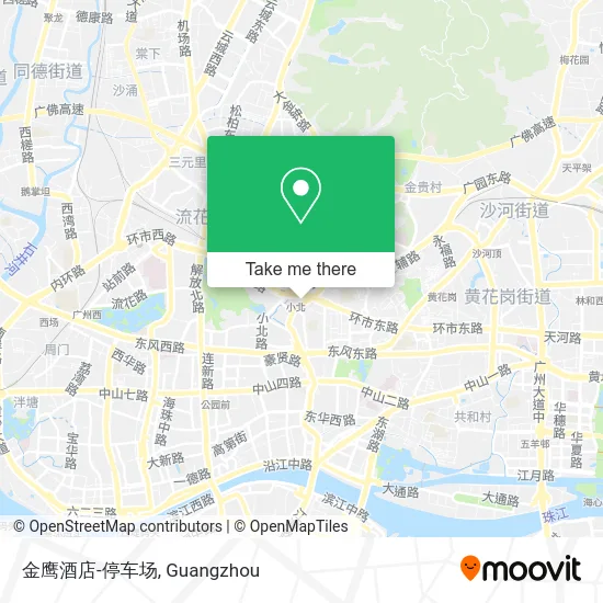 金鹰酒店-停车场 map
