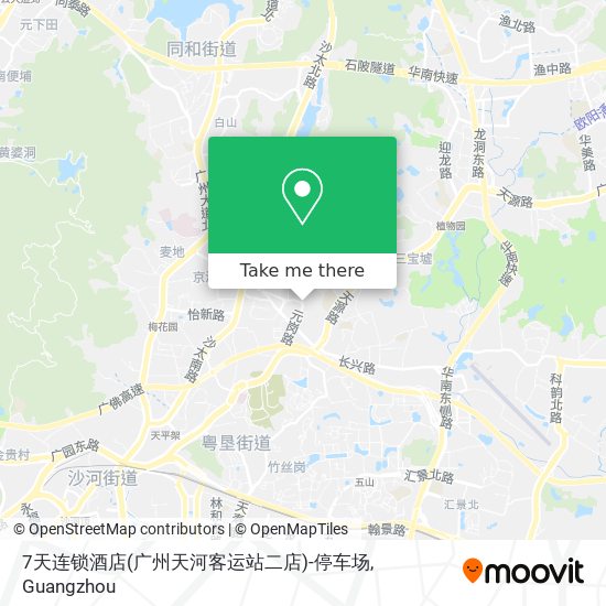 7天连锁酒店(广州天河客运站二店)-停车场 map