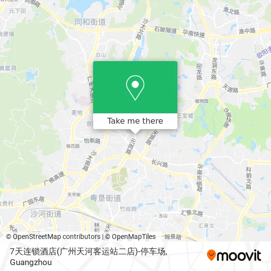 7天连锁酒店(广州天河客运站二店)-停车场 map