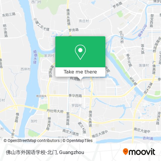 佛山市外国语学校-北门 map