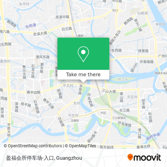 盈福会所停车场-入口 map