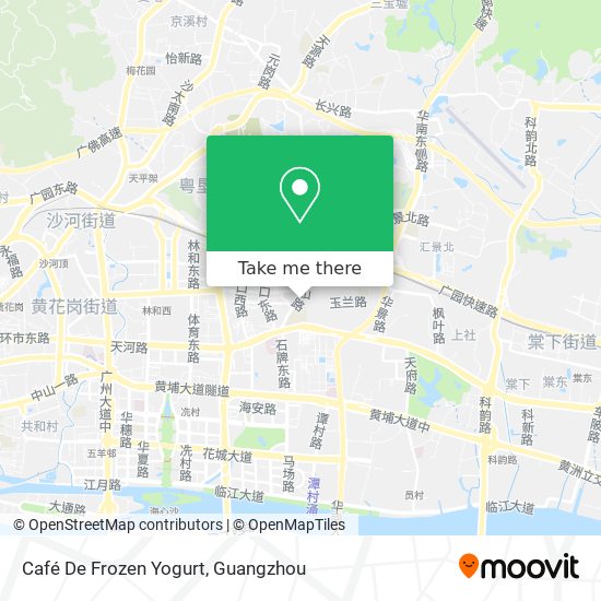Café De Frozen Yogurt map
