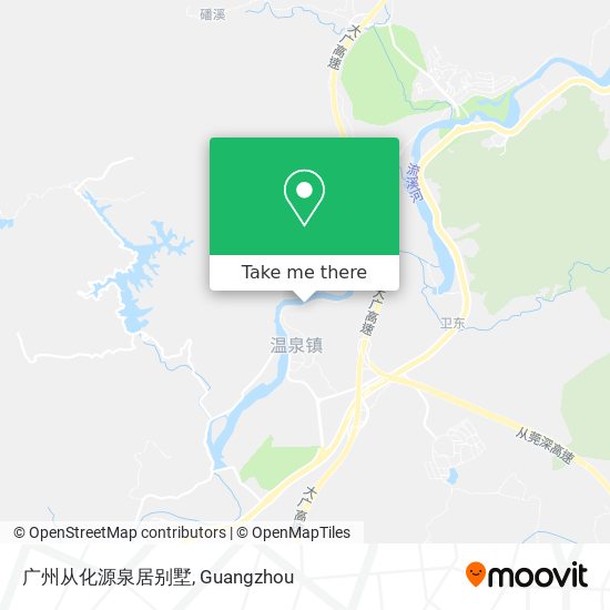广州从化源泉居别墅 map