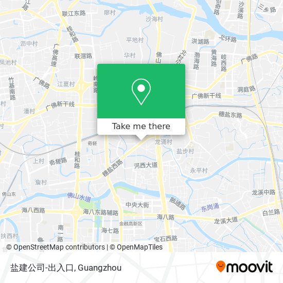 盐建公司-出入口 map