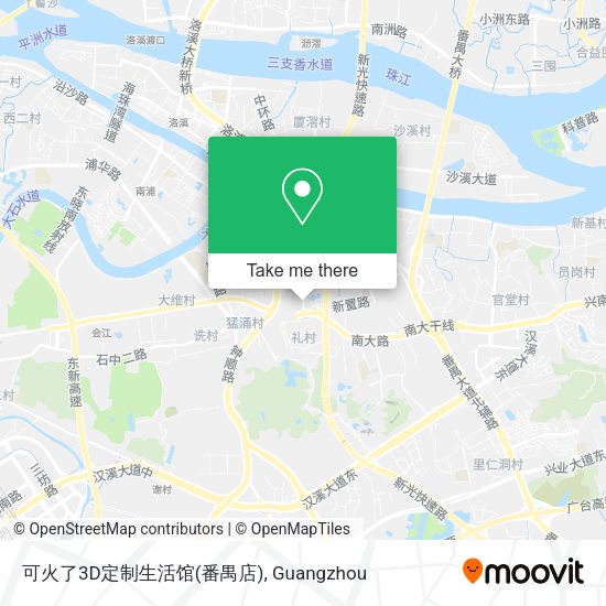 可火了3D定制生活馆(番禺店) map