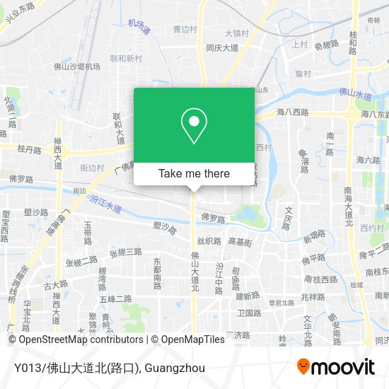 Y013/佛山大道北(路口) map
