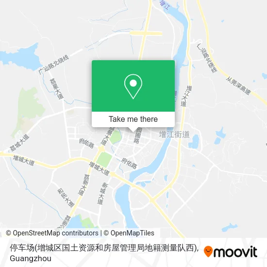 停车场(增城区国土资源和房屋管理局地籍测量队西) map