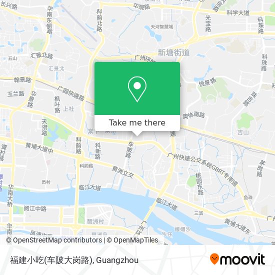 福建小吃(车陂大岗路) map