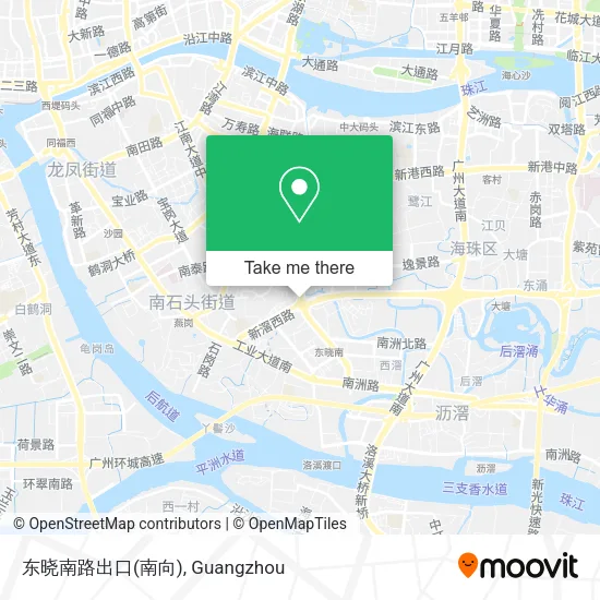 东晓南路出口(南向) map