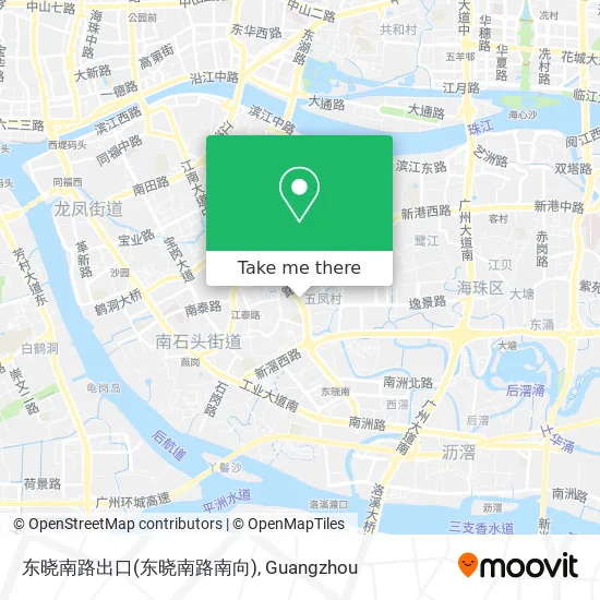 东晓南路出口(东晓南路南向) map