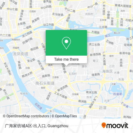 广海家纺城A区-出入口 map