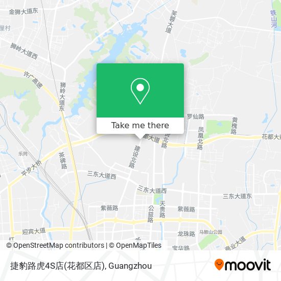 捷豹路虎4S店(花都区店) map
