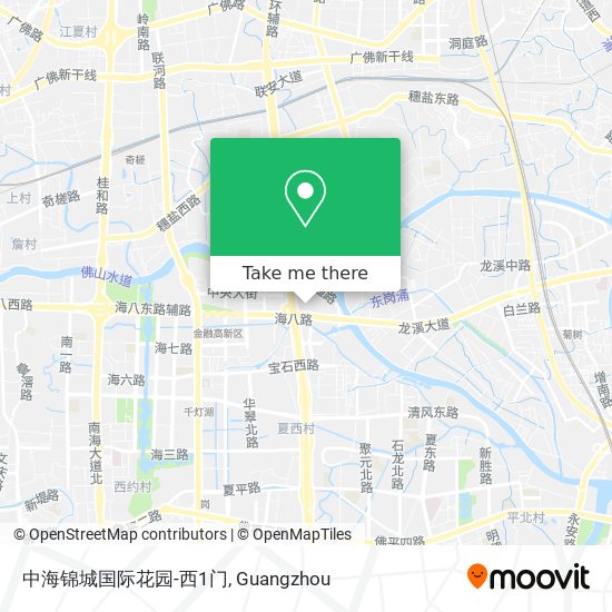 中海锦城国际花园-西1门 map