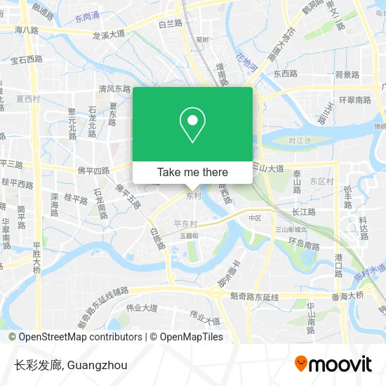 长彩发廊 map