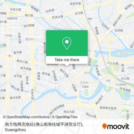 南方电网充电站(佛山南海桂城平洲营业厅) map