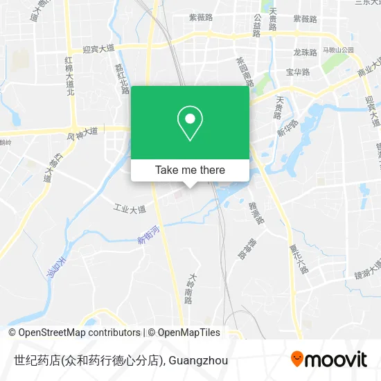 世纪药店(众和药行德心分店) map