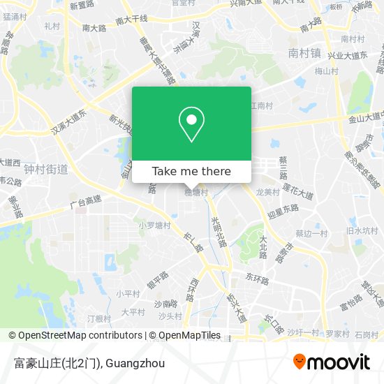 富豪山庄(北2门) map