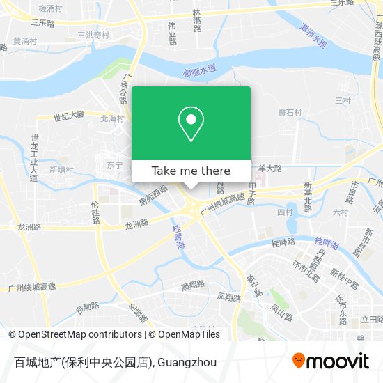 百城地产(保利中央公园店) map