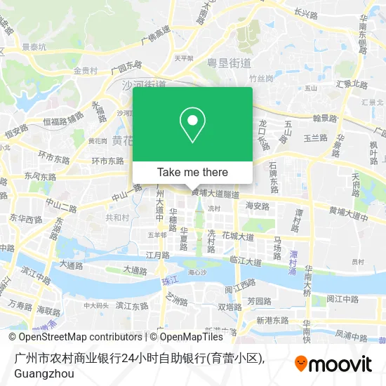 广州市农村商业银行24小时自助银行(育蕾小区) map