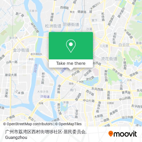 广州市荔湾区西村街增埗社区-居民委员会 map