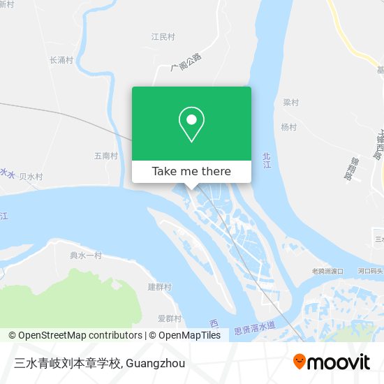 三水青岐刘本章学校 map