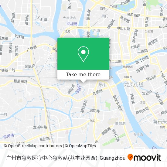 广州市急救医疗中心急救站(荔丰花园西) map