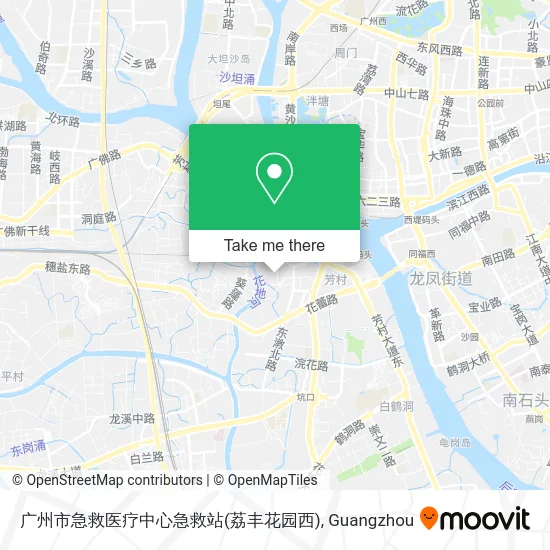广州市急救医疗中心急救站(荔丰花园西) map