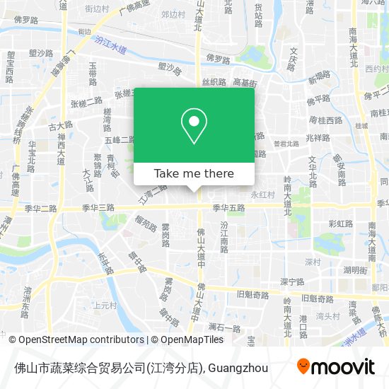 佛山市蔬菜综合贸易公司(江湾分店) map