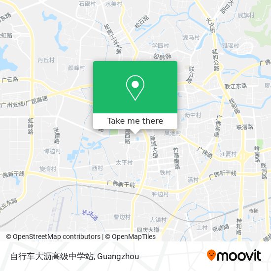 自行车大沥高级中学站 map