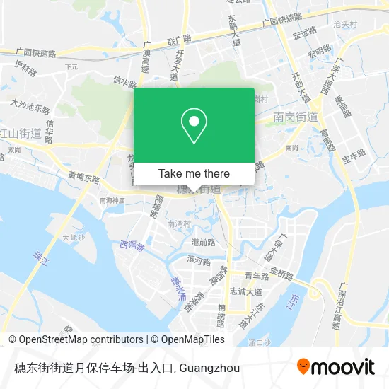 穗东街街道月保停车场-出入口 map