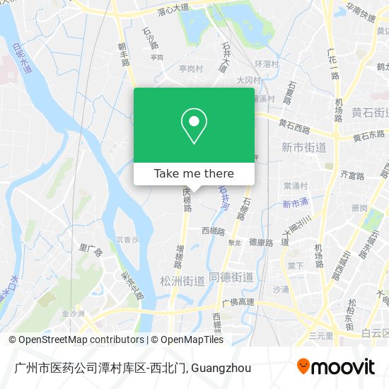 广州市医药公司潭村库区-西北门 map