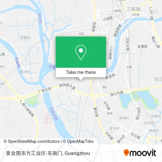 黄金围东方工业区-东南门 map