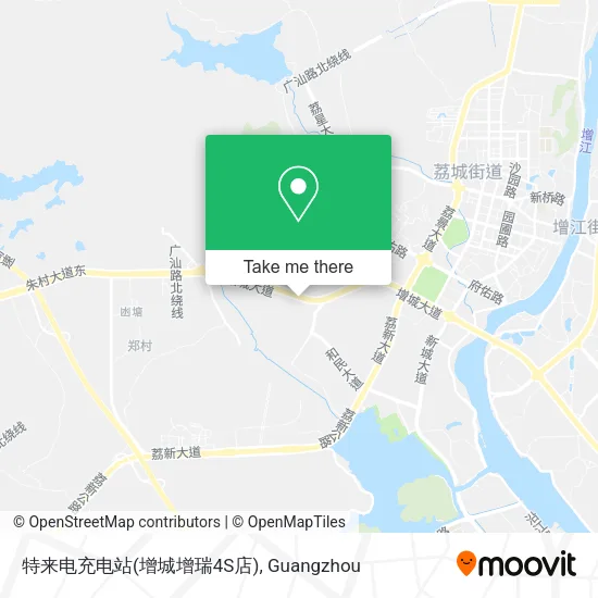 特来电充电站(增城增瑞4S店) map