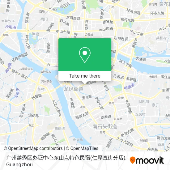 广州越秀区办证中心东山点特色民宿(仁厚直街分店) map