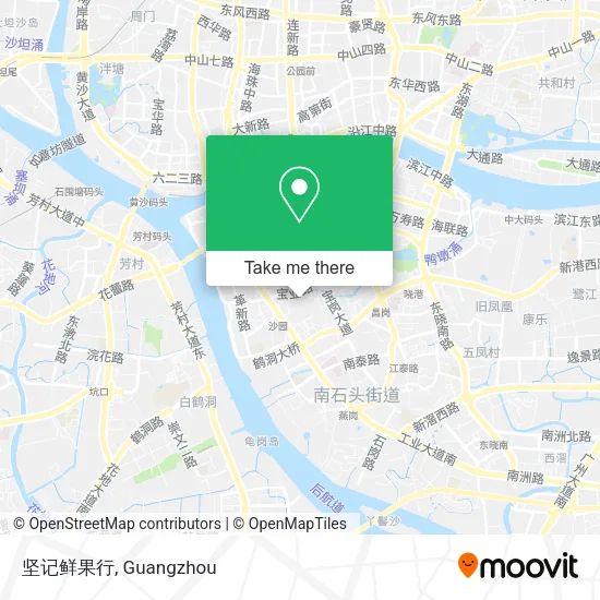 坚记鲜果行 map