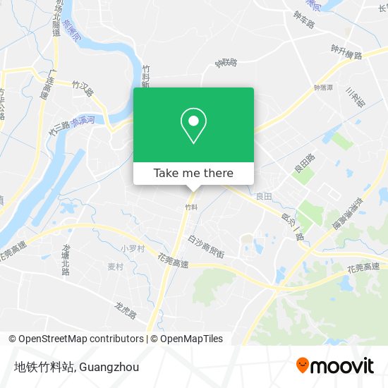 地铁竹料站 map