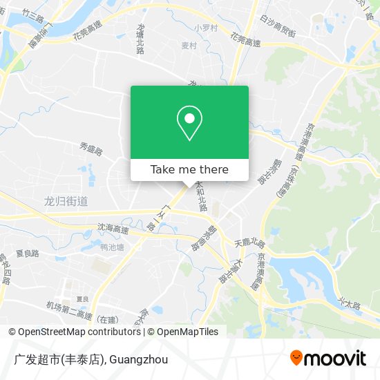 广发超市(丰泰店) map