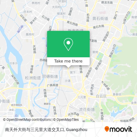 南天外大街与三元里大道交叉口 map