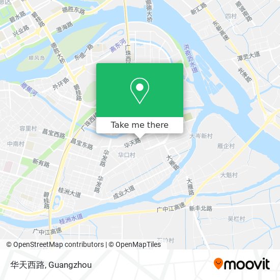 华天西路 map